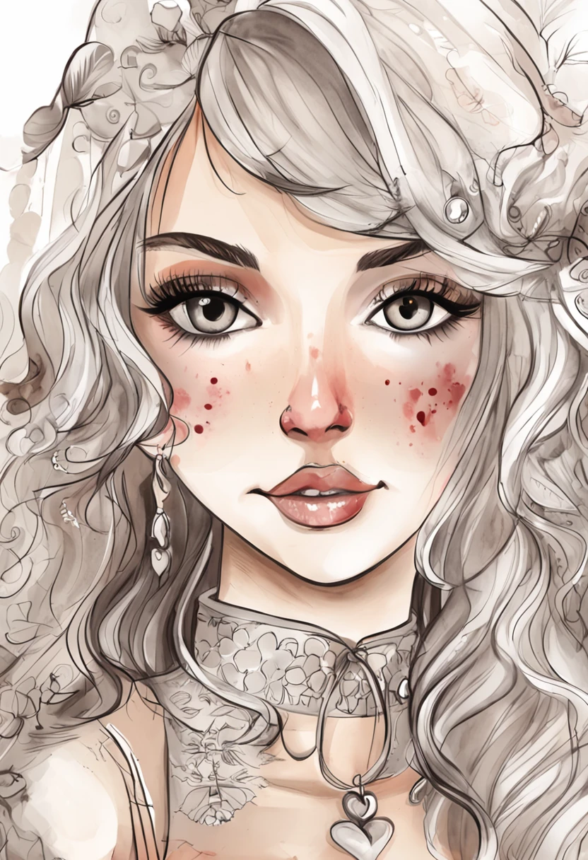 de un real,rasgos faciales perfectos,textura realista de la piel,Cute vampire girl,Escote de primer plano,Retrato de cabeza,Con la boca abierta,(Ver la garganta:1.4),ojos rojos como la sangre,(Dientes caninos largos:1.4),Hay sangre en los dientes,Pelo largo blanquecino,(manchas de sangre en las comisuras de la boca:1.4),sangre,Profundidad de campos,Dynamic blur,Luz alta,Luz real,Trazado de rayos,OC renderizado,hyper-realistic,Mejor calidad,8k,Obras de maestros,Super-fino,Old pubic detailed,anatomy correct,sharp focus on eyes,Bokeh,Los rasgos faciales se representan cuidadosamente