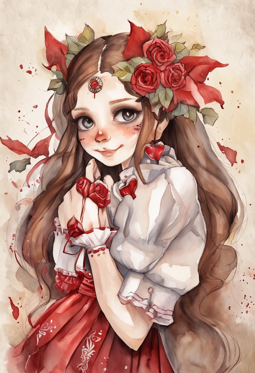 de un real,rasgos faciales perfectos,textura realista de la piel,Cute vampire girl,Escote de primer plano,Retrato de cabeza,Con la boca abierta,(Ver la garganta:1.4),ojos rojos como la sangre,(Dientes caninos largos:1.4),Hay sangre en los dientes,Pelo largo blanquecino,(manchas de sangre en las comisuras de la boca:1.4),sangre,Profundidad de campos,Dynamic blur,Luz alta,Luz real,Trazado de rayos,OC renderizado,hyper-realistic,Mejor calidad,8k,Obras de maestros,Super-fino,Old pubic detailed,anatomy correct,sharp focus on eyes,Bokeh,Los rasgos faciales se representan cuidadosamente