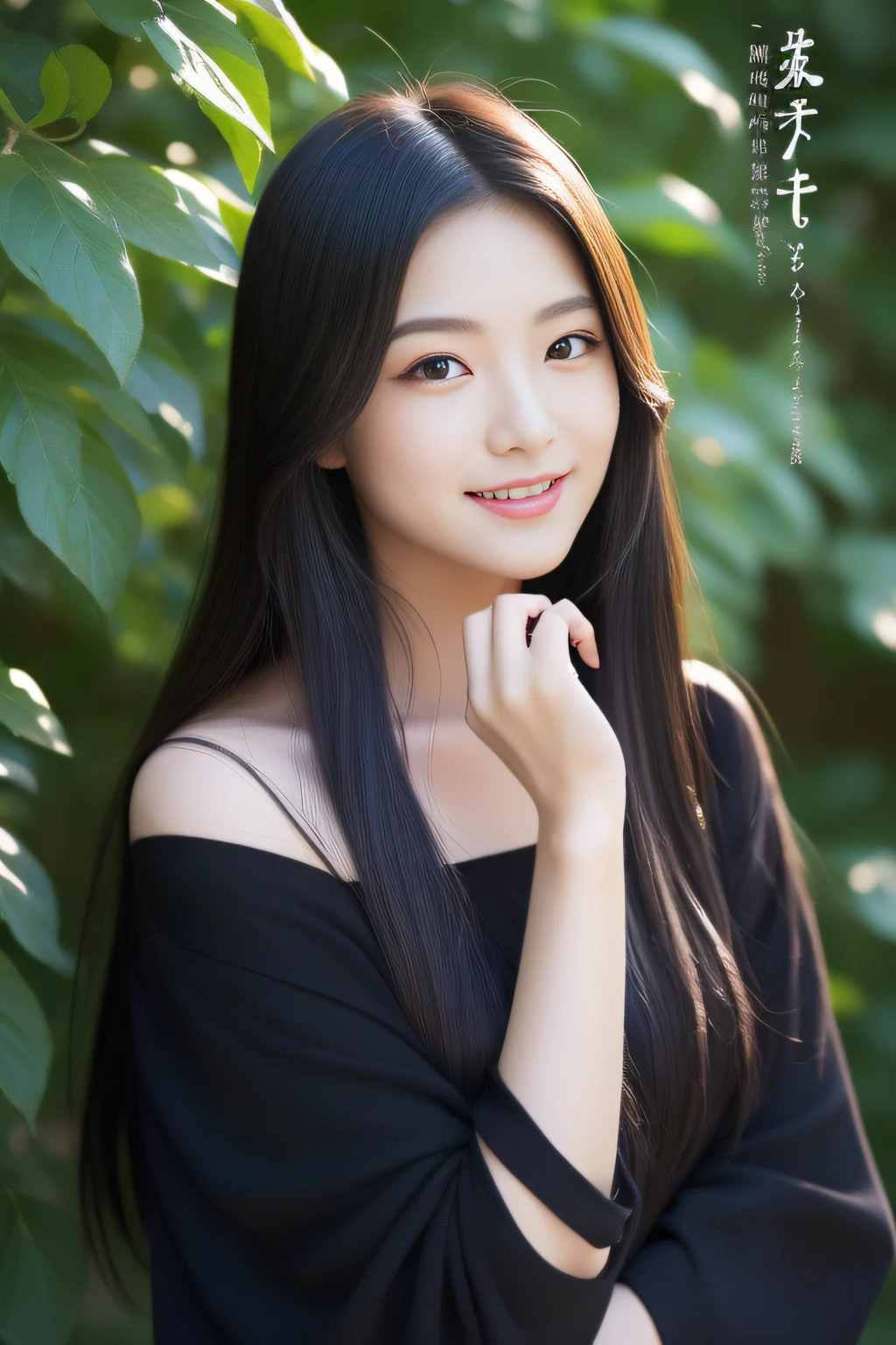(great masterpiece、top-quality、high-level image quality)、(japanes、Idol actress、Good looks、Mature atmosphere)、1girl in、(Perfect beauty without complaints)、(Joy of Loving),(perfect anatomia),(To live)、(Beautiful crescent moon、stele、natta、spiritual)、
