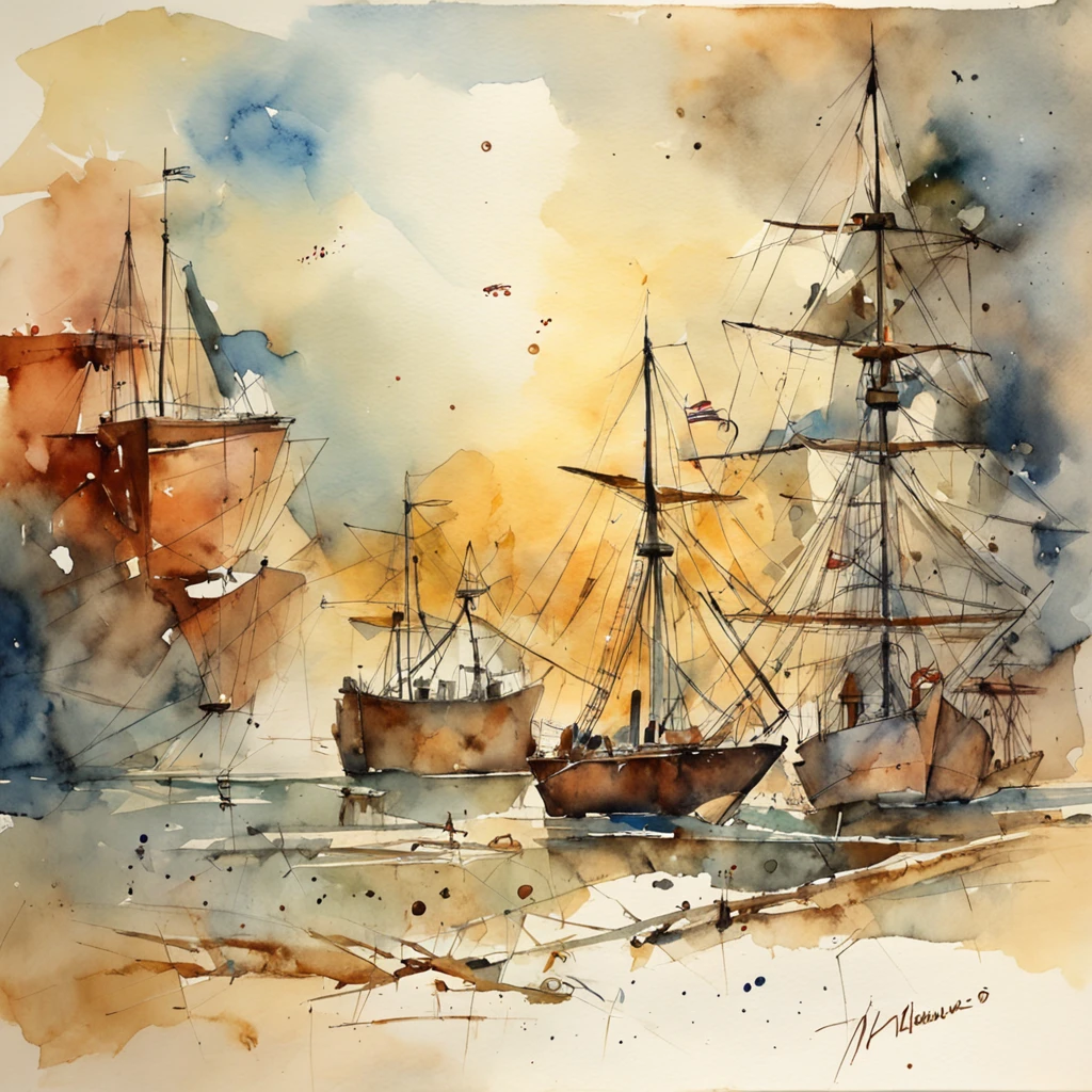 Watercolor Geometry Moebius Bill Sienkiewicz Daguerrotype --wallpaper