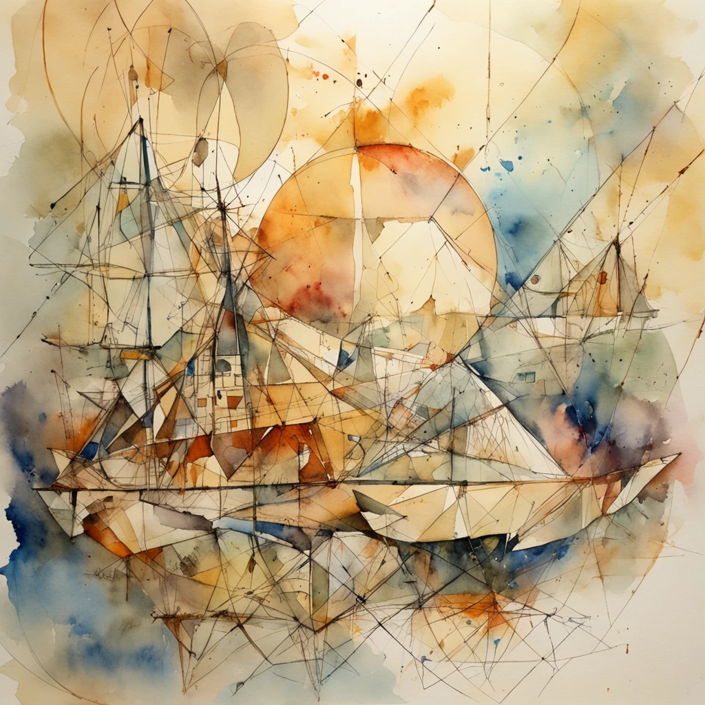 Watercolor Geometry Moebius Bill Sienkiewicz Daguerrotype  --wallpaper