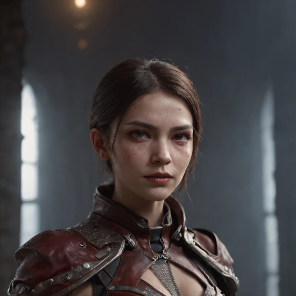 ironman girl, Detailed, Detailed face, (vibrant, photograph realistic, Realistic, Dramatic, Dark, Sharp focus, 8K), (Old leather garments damaged by weathering:1.4), ((((Wear fur)))), (Intricate:1.4), decadent, (Highly detailed:1.4), Digital painting, rendering by octane, art  stations, concept-art, smooth, Sharp focus, illustration, Art germ, (loish:0.23), wlop ilya kuvshinov, and greg rutkowski and alphonse mucha gracias, (Global illumination, Studio light, volumettic light), heavy rain, particles floating, lotr, fantasy, elf, full bodyesbian, ((Dark and ancient city background:1.3)),CGSesociety,art  stations