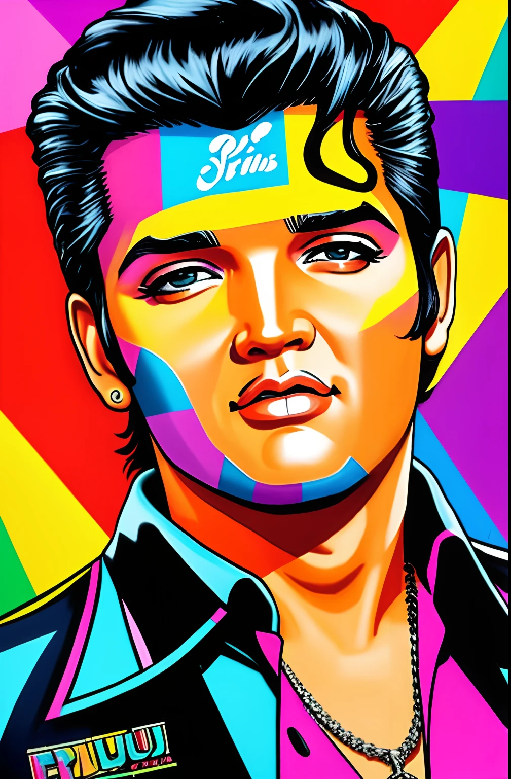 (ELVIS PRESLEY ULTRA DETALHADO),Eduardo Kobra ,Romero Brito,The Filling Twins ,multidimensional geometric wall PORTRAIT, arte, Chibi,
Yang08k, lindo, Colouring,
Primary works, qualidade superior, melhor qualidade, Arte Oficial, Beautiful and Aesthetic, 512 mil