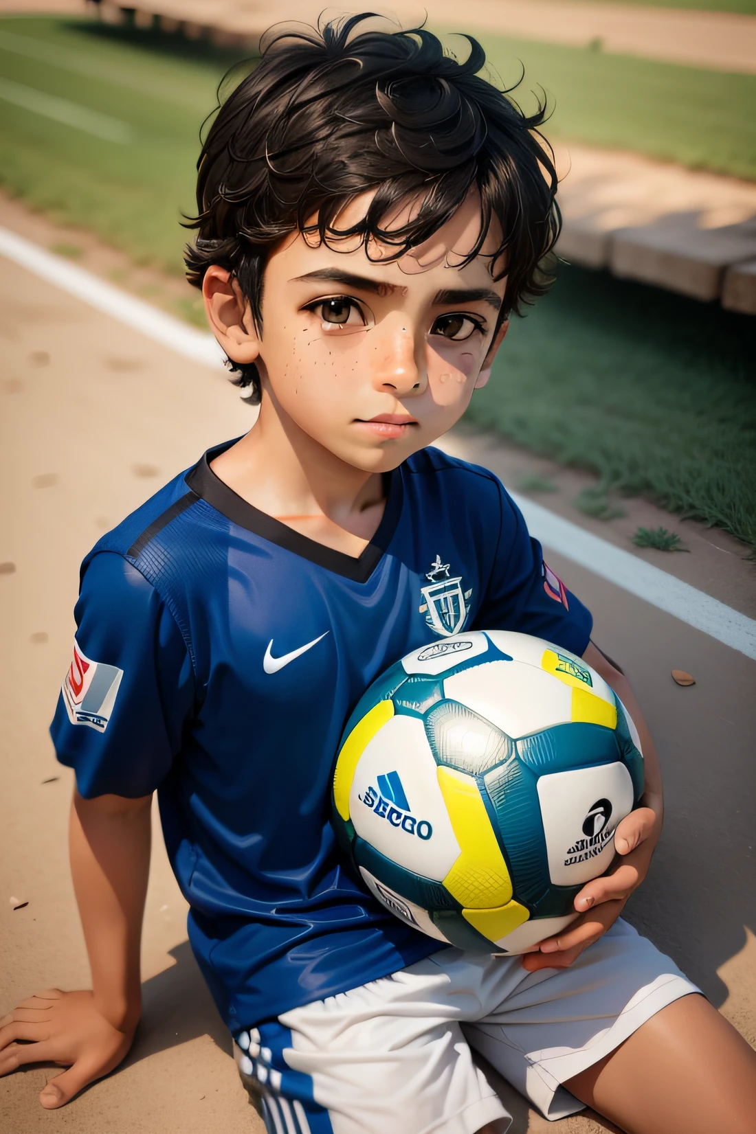 menino de 4 anos de idade jogando bola