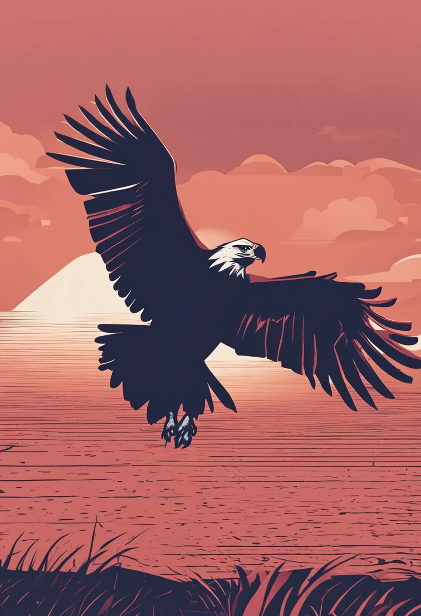 ((eagle minimalist logo))
