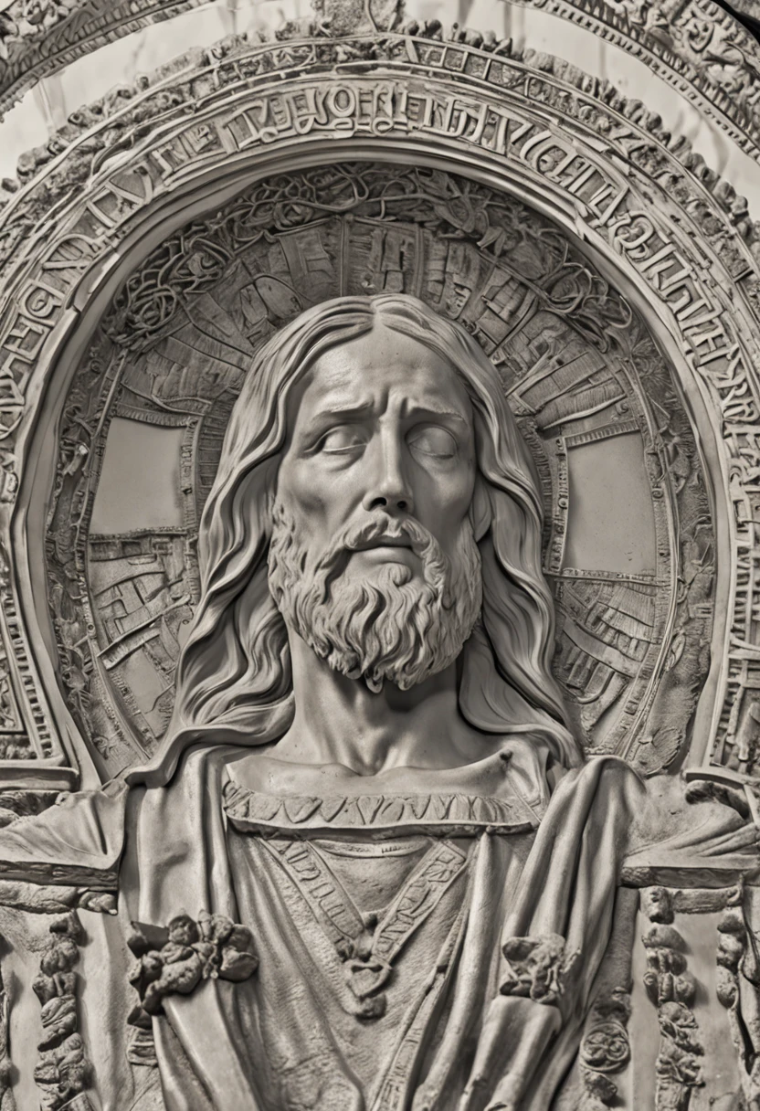 Nesta cena, Jesus is portrayed in heaven, irradiando divindade e serenidade. The atmosphere is ethereal, com suaves raios de luz iluminando os arredores. The composition is carefully framed, capturando Jesus no centro, surrounded by a paradisiacal setting. The camera zooms in to capture all the intricate details, showing the divine characteristics and expression of Jesus. His eyes reflect compassion and wisdom, enquanto seu sorriso sereno exala paz e amor. Dramatic lighting increases the depth and mood of the scene, creating a sense of wonder and reverence. The image is captured with an ultra-detailed camera, garantindo que cada nuance e textura seja fielmente reproduzida. Resolution is set to 8K, proporcionando clareza e realismo impressionantes. Photorealistic rendering brings Jesus to life, Capture the essence of your presence in a tangible and compelling way. The ratio is set to 4:3, allowing a balanced and classic composition. The version used is Midjourney 5.2, Leveraging the latest advances in imaging technology. Camera settings are set to automatic, optimizing exposure and focus to capture the scene in its utmost beauty. No geral, the scene depicts Jesus in all his glory, conveying a sense of divine presence and peace. The combination of ultra-detailed photography, Dramatic lighting and high-resolution rendering create a visually stunning and emotionally resonant depiction of Jesus in heaven.