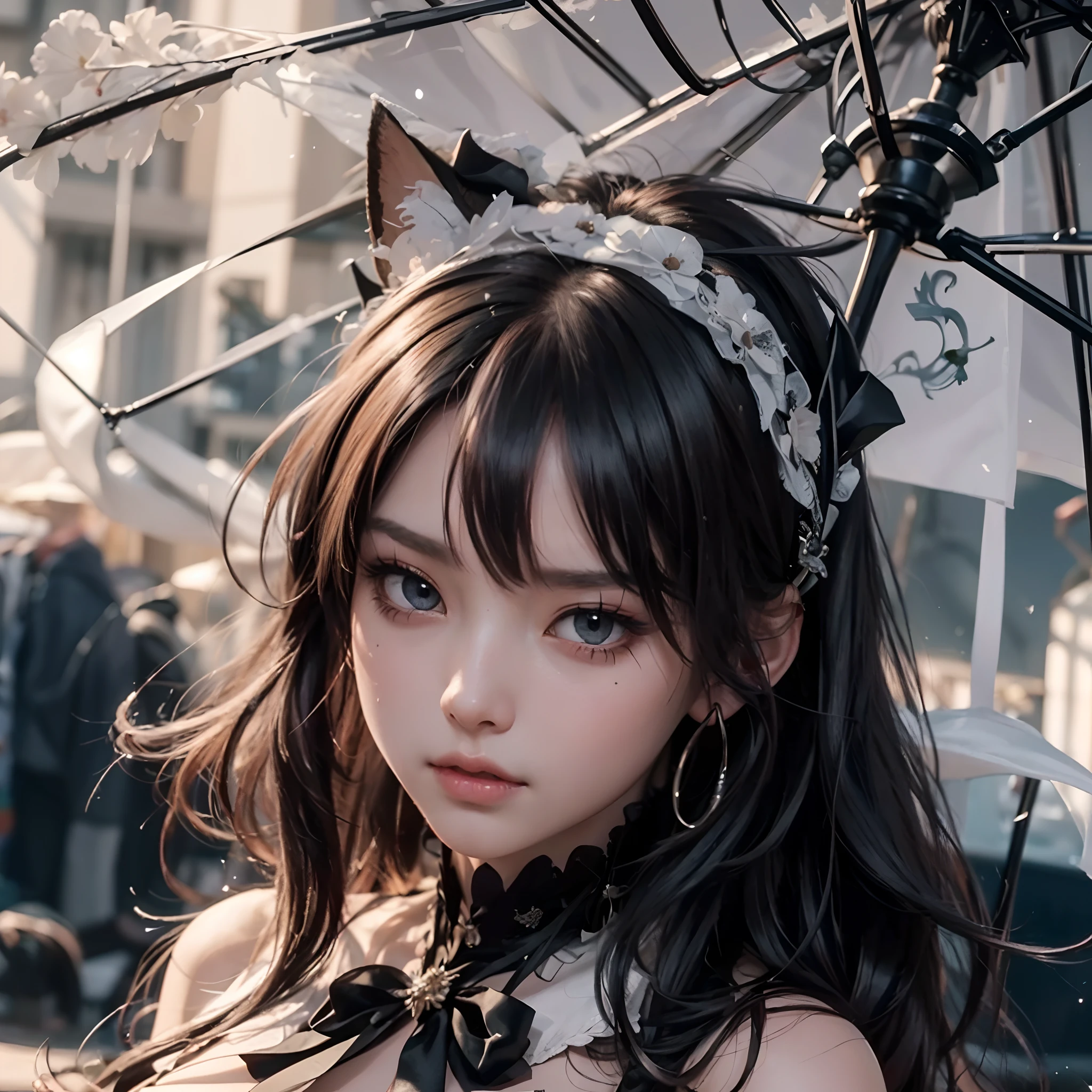 (Masutepiece: 1.3), (maximum resolution: 1.2), (Ultra HDTV: 1.2), cinematic lighting, 8K resolution, Eye and skin detail, detailed facial features, , ( Sharp focus: 1.2), (Face focus: 1.2) , Perfect style, Beautiful, sharp face, Anatomically accurate, Highly detailed skin and face structure, Eye detail, Double eyelids, Thin eyebrows, Glitter eyeliner: 1 Natural cheeks, Glossy skin, White skin: 1.2, (Lip gloss: 1.4), 、 (Shy look: 1.2), Skin and face texture detail, Detailed eyes, Double eyelids, Natural cheeks, , Glossy lips: 1.4, Protruding cleavage、(Large ????? count in breast: 1.4) (Large ????? count in thighs: 1.2) 、 blushing、shy、impatience、frustration、fear of embarrassing glaresknees open、open legs、???????????? behavior、chest stroking、white lingerie、black bra、shiny small flower necklaces and ears Socks Long、Sweating Thighs、Transparent Underwear、 20 years old, Neat and Clean Woman、Red Hair、Colored Hair、Short Hair, Big Tits, Upturned, Floor Sitting, Bedroom、(Complete Maid Outfits) perfect: 1.5)、short white hair