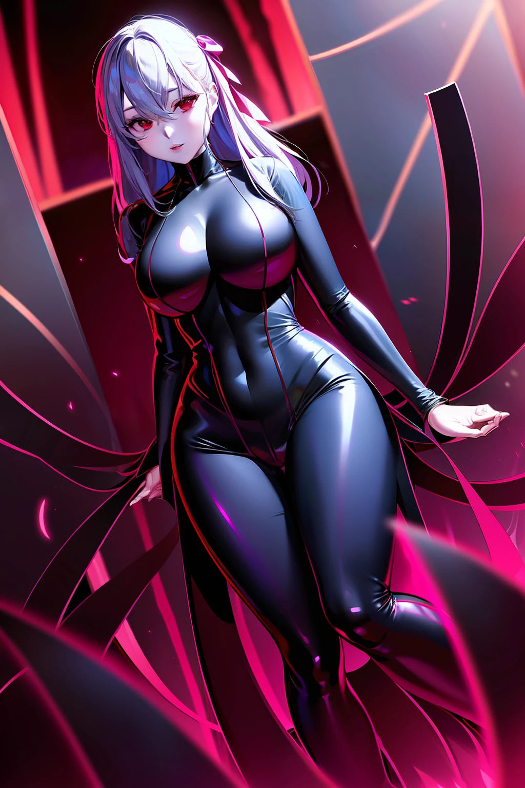 dark sakura　full body suits　seductiv　shiny