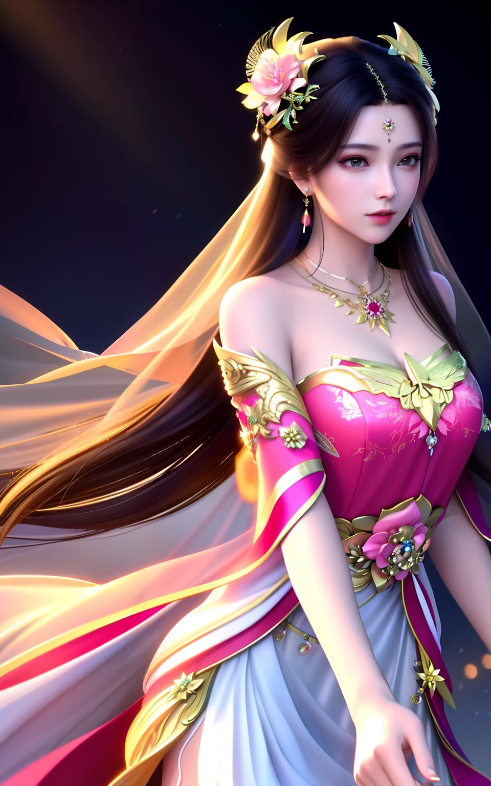 best quality, masterpiece, highres, 1girl,china wedding dress,hair ornament,necklace, jewelry,Beautiful face,upon_body, tyndall effect,photorealistic, dark studio, rim lighting, two tone lighting,(high detailed skin:1.2), 8k uhd, dslr, soft lighting, high quality, volumetric lighting, candid, Photograph, high resolution, 4k, 8k, Bokeh