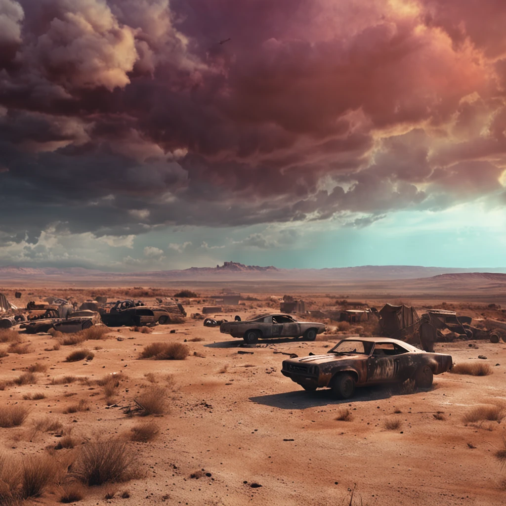 "((Post-apocalyptic world, gritty atmosphere, dystopian landscape)) MADMAX"