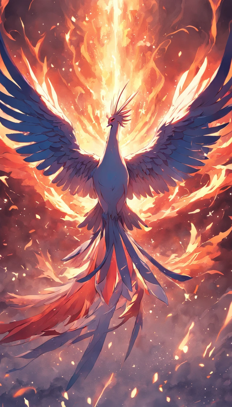 Mythological bird Phoenix of Greek mythology