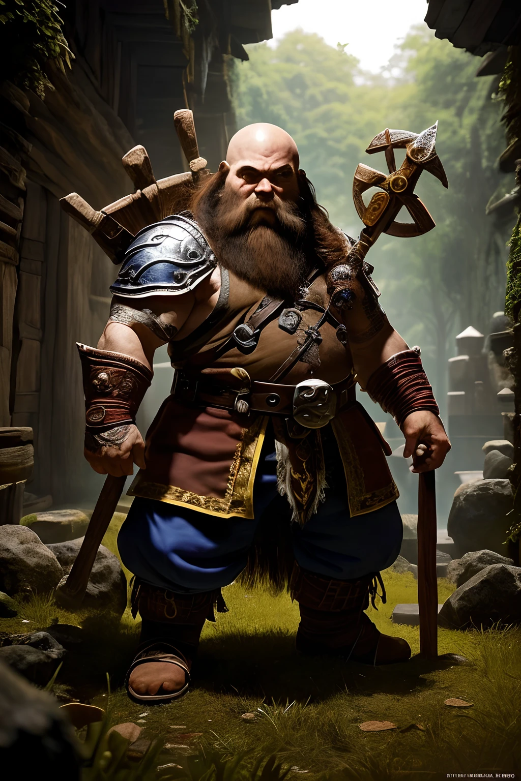 (papel de parede 8k extremamente detalhado), an average photo of a dwarf male necromancer, guerreiro, armadura, blindado, intrincado, alto detalhe, Dramatic