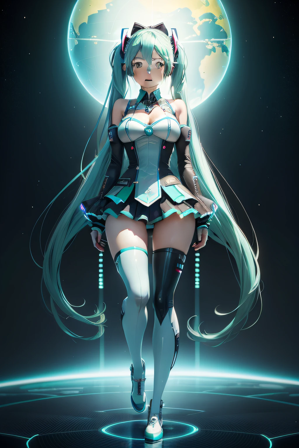Big breasts Hatsune Miku,Technologie,mirai,sci-fy,epcot,heavenly body