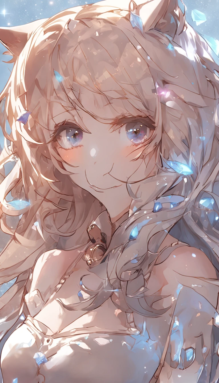 Two teenage girls，Cat demon，(Cat ears),(Beautiful feet), (Beautiful fingers)，long whitr hair,glowing light eyes，glowing hairs, (Ultra-detailed hand close-up), ((Detailed close-up of the face)), (Light silk), (Glazed tulle），(Subtle warm light), (Extremely colorful), Movie special effects, Lazy，sexy for，（Blood），Freehand masterpiece, （full bodyesbian），ultra - detailed, Epic composition, high qulity, HighestQuali, 4K