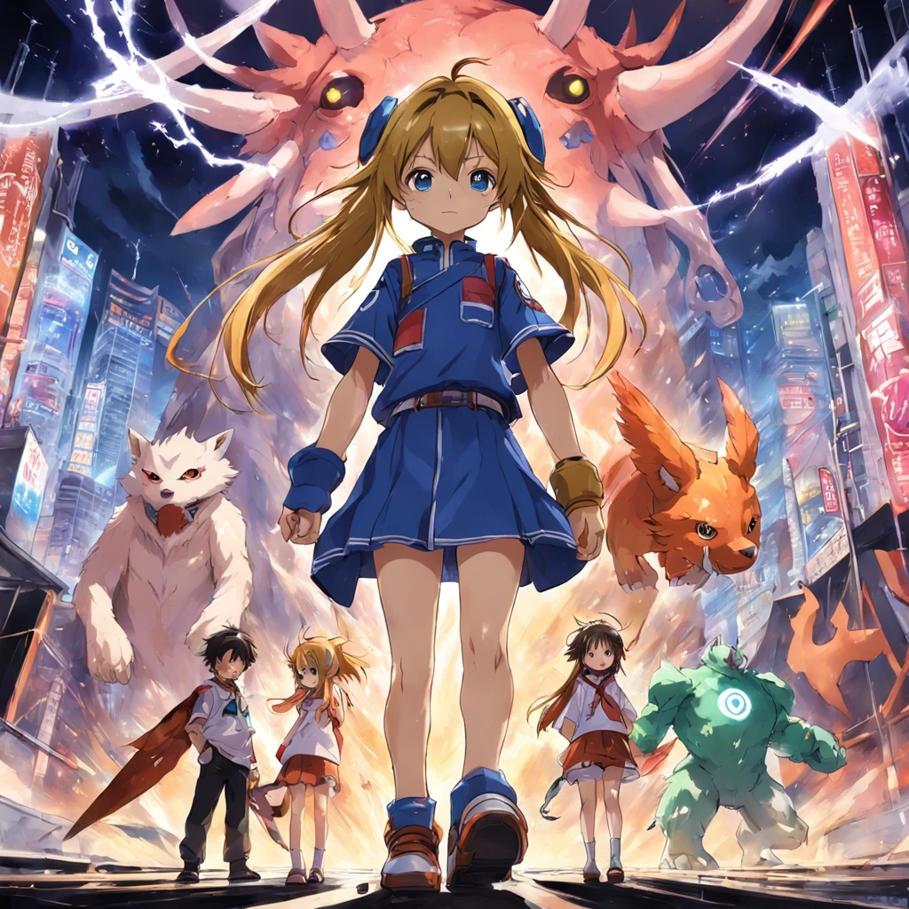 A sociable, hardworking Digimon who likes to help and appear to help out. However, because it doesn't really understand the basic details of the work, it just ends up getting in the way. Masterpiece, best quality