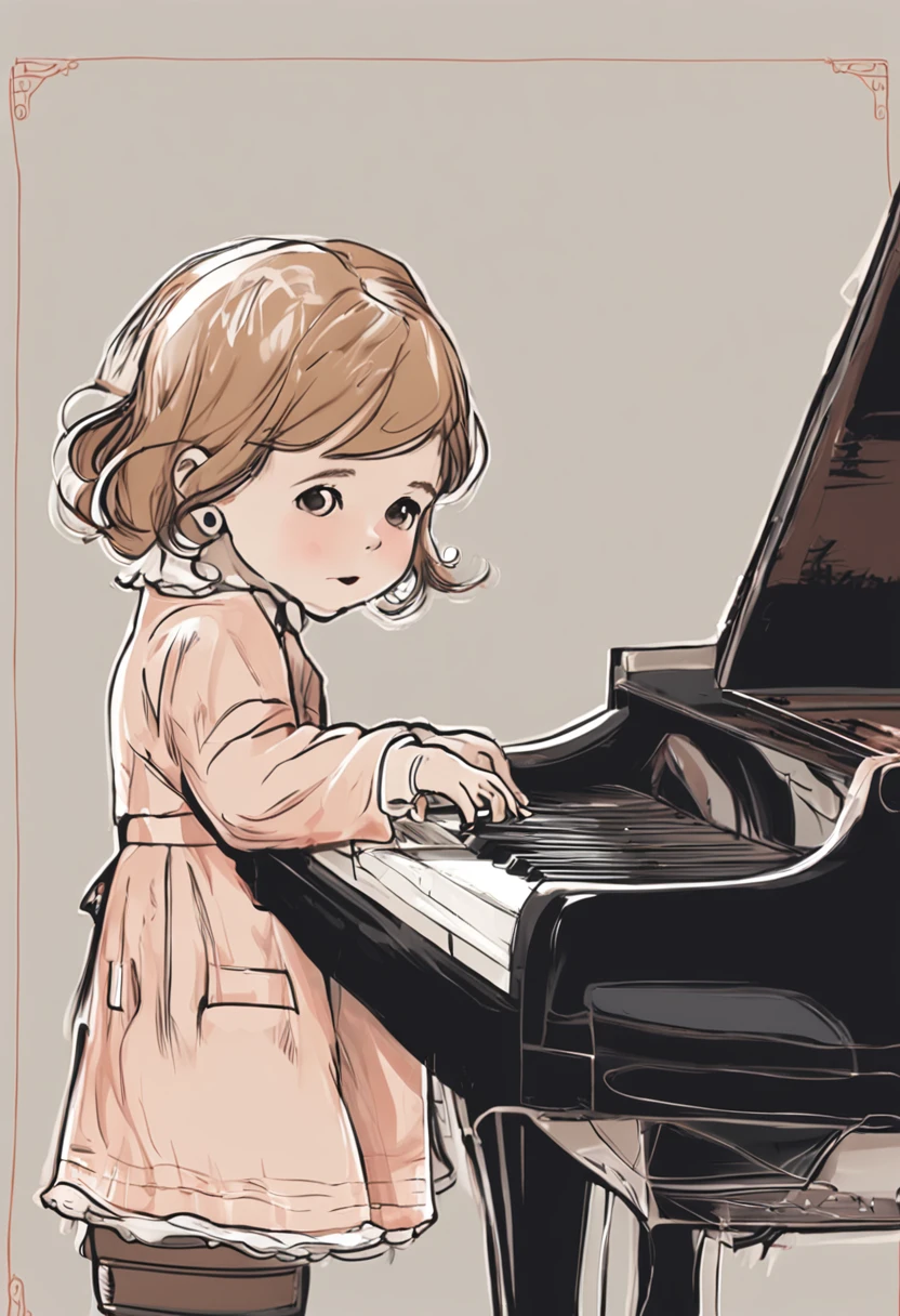 playing piano, sprout, His expression was particularly intoxicating, Particularly delicate and clear, Fingers are clear, Each hand has five fingers, The fingers are thumbs, respectively、forefinger、middle finger、ring finger、The little finger plays nimbly on the piano keys, The material of the piano is particularly clear and clear, Portrait shooting。