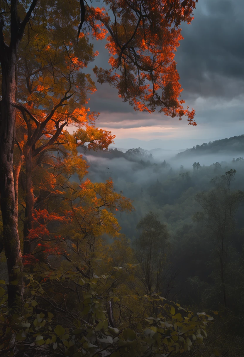 Magnificent view,Landscape photography of forest edge in autumn moonlight,Professional high-quality nature digital photography,Spring bushes in the moonlight at night,precipice,Eau,foggy sky,Nightmare vision, Dark fantasy plot,Perfect and excellent composition,8K分辨率,the detail,limitations,wide - angle shot,background inside dark,Jack Guzman's environmental art photography,realisticlying,cinematic compositions,Volumetriclighting,A high resolution,vividness, A detailed, Amazing,Colorful clouds float,true to life, Pubic area is clear, flawless perfection, Digital SLR, 16k, 1024, 2048, 4096, A detailed, Sharp, best qualtiy, high qulity, absurderes,unmanned background,The is very detailed、Detailed lighting shadows,Trends on ArtStation、iintricate、high detal、dramatics、Midjourney Art(Volumetriclighting:1.2)hdr shot。(Faraway view,Super deep view,ultra-wide-angle,Microfocal length lens:1.2)(realisticlying:1.4)tmasterpiece、high high quality、Beautiful photography、globalillumination、