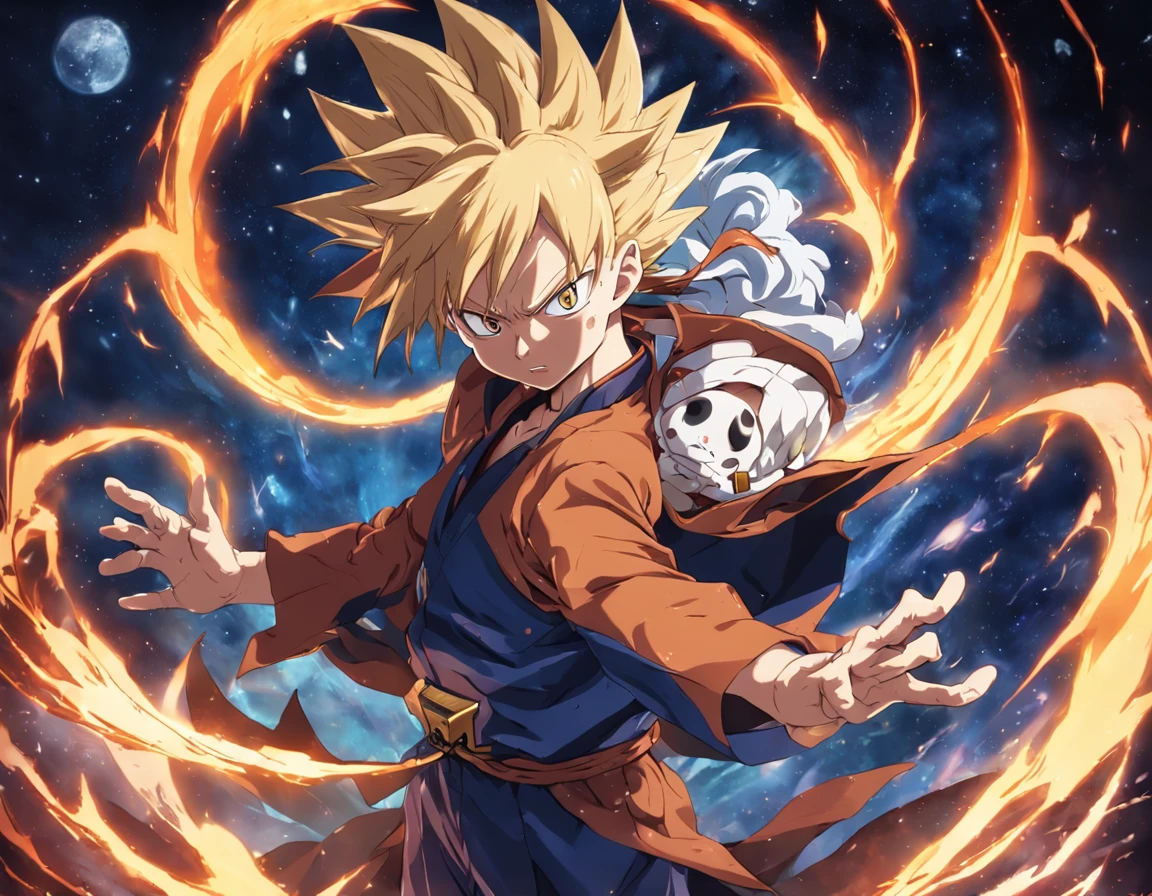 "Kira Yoshikage and Kuririn fusion"