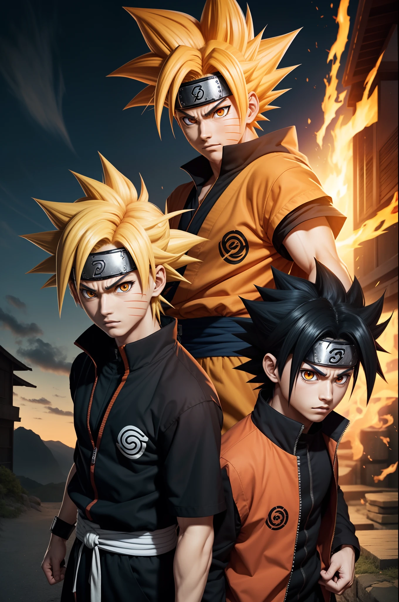 "Fusion of Naruto and Goku"