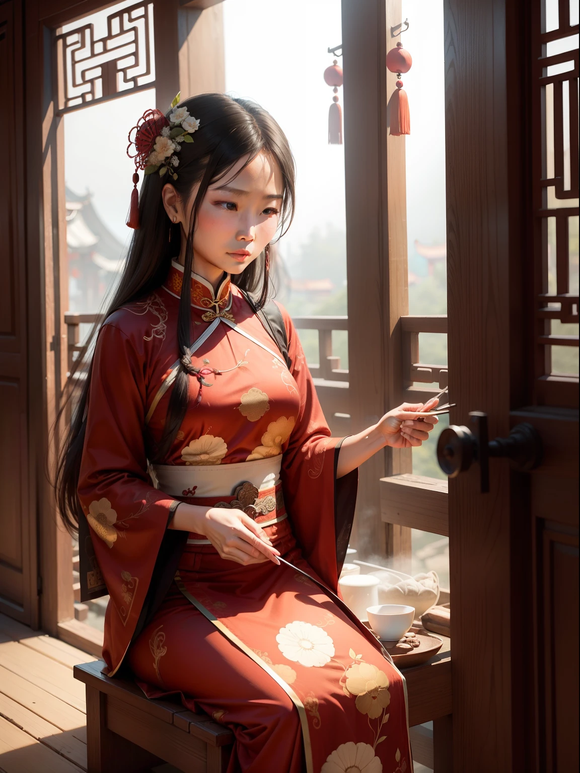 woman, China, ancient, traditional