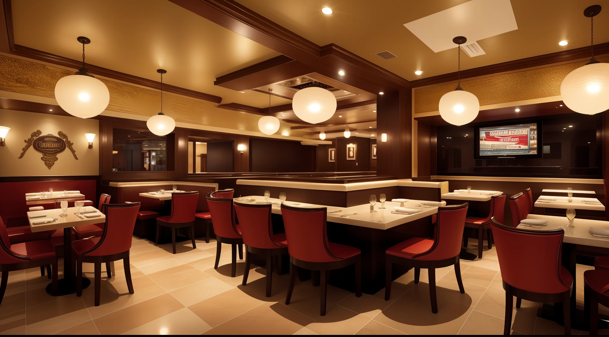 American restaurant, exquisite and rich decoration, the ultimate high-definition 8K wallpaper, highly restorative details set off the gourmet system, colorful and fresh, making people drool.