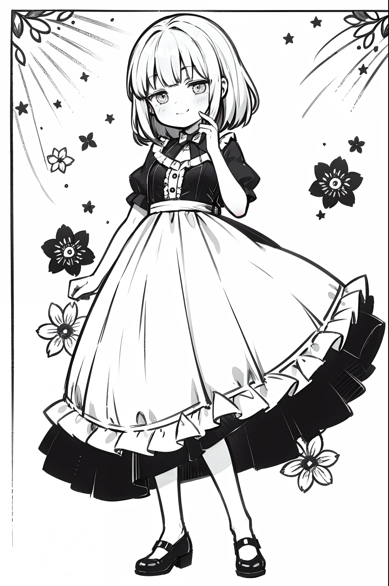 young pretty woman, hide face by hand, embarrassed expression, smile:0.2, full body