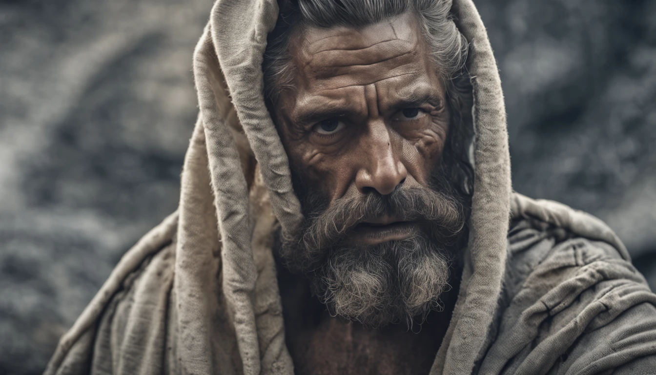 greek statue of philosophy with beard and muscles, cinematic, 8k, dark background, detailed symmetrical realistic face, extremely detailed natural texture, peach fuzz, short hair, masterpiece, absurdities, award-winning photo by lee jeffries, nikon film stock d850 photography, camera kodak portra 400 f1.6 lens, extremely detailed, amazing, fine details, rich colors, realistic hyper realistic texture, dramatic lighting, unrealengine, trending on artstation, cinestill 800 tungsten, looking at viewer, realistic photo, photo RAW , TanvirTamim, high quality, high resolution, sharp focus, extremely detailed, cinematic lighting, 8k uhd,