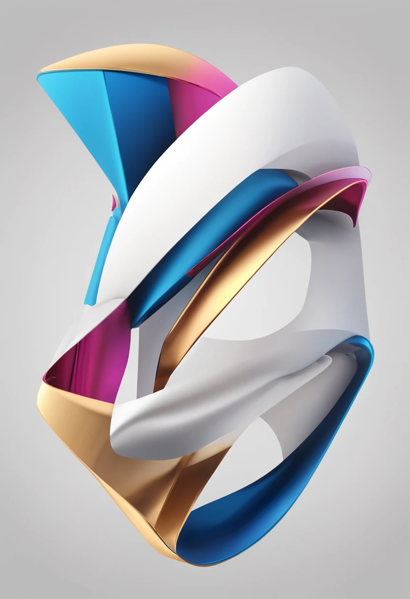 Logotipo moderno da sobrancelha, arte vetorial, design profissional, (((Minimalista))), curvas elegantes, Bold angles, gradiente sutil, 2 cores (azul profundo e ouro rosa), precision lines, Front view, centered composition, fundo branco, luz suave, contraste vibrante, Sharp details, post-processing enhancement, vector graphics software.