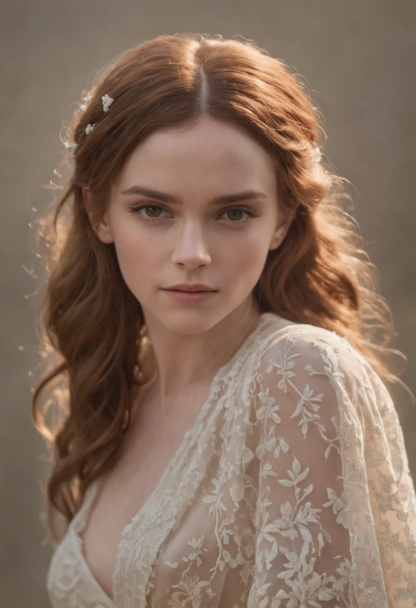 Emma Watson Como Aphrodite, full bodyesbian, gentle illumination, dynamic angle, Lifelike lighting, Photo by DeRobert Adams, (Natural skin type, ultra-realistic realism, the soft light, Ju: 1.2), (intricately details: 1.12), HDR masterpiece, best qualityer, (Highly detailed photo: 1.1), 8K, Fotorrealista, (NSFW)