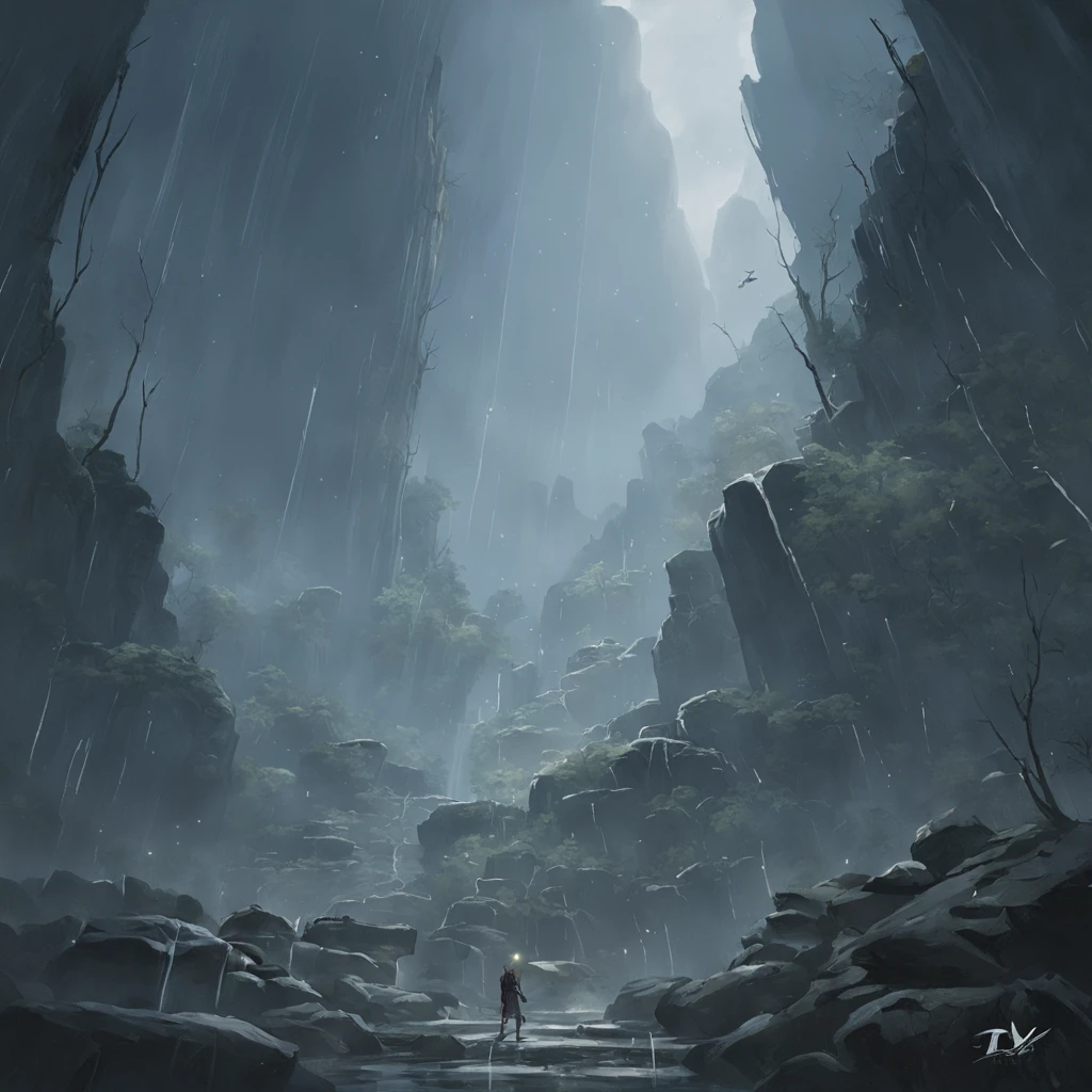 Magnificent view,Forest mountain landscape photography,Nature,It just rained,Harsh winter,Bushes in the moonlight,breeze, Eau,Rocks at night,Boulders,cobblestones,1 Moist white Phalaenopsis orchid in moonlight on the edge of the cliff,foggy sky,Nightmare vision, Dark fantasy plot,Perfect and excellent composition,8K分辨率,the detail,Rain trails,dampness,water stain,very wide angle shot,Jack Guzman's environmental art photography,realisticlying,cinematic compositions,Volumetriclighting,vividness, A detailed, stunning skies, Colorful clouds float,true to life, Pubic area is clear, flawless perfection, Digital SLR, 16k, 1024, 2048, 4096, A detailed, Sharp, best qualtiy, high qulity, absurderes,unmanned background,The is very detailed、Detailed lighting shadows,Trends on ArtStation、iintricate、high detal、dramatics、Midjourney Art(Volumetriclighting:1.2)hdr shot。(Faraway view,Super deep view,ultra-wide-angle,Microfocal length lens:1.2)(realisticlying:1.4)tmasterpiece、high high quality、Beautiful photography、globalillumination、