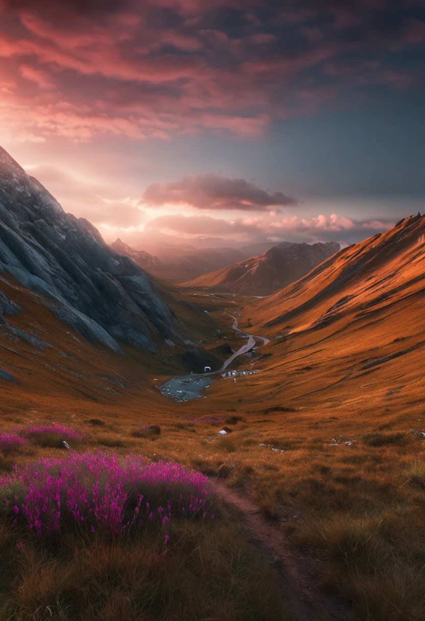 RAW photo of a landscape, small details, photorealistic, ultra-realistic photo, 8k uhd, dslr, soft lighting, high quality, film grain, Fujifilm XT3, (masterpiece)