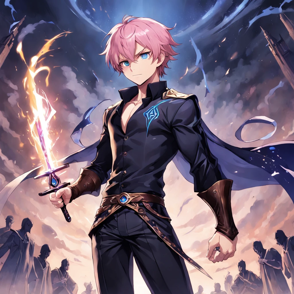 Nome: Luka Gender: Masculino Idade: 16 years Profession: Apprentice Fighter Magician Personality: Determinado, curioso, observador e leal. allure: Luka tem cabelos curtos e pretos, with purple eyes that seem to radiate mystery. Your skin is pale, and he carries with him an enigmatic aura. Ele usa uma camisa azul debaixo de um casaco de couro preto, which complements with a leather glove that covers half of his forearm. His black pants are fastened by two brown leather belts, and he wears extremely comfortable black leather boots. Unique feature: Luka possesses a rare ability to manifest black flames in his right hand, an ability he developed as an alternative to magic. Background Story: Luka was born into a family of powerful magical fighters, mas, unlike his parents, ele nasceu sem a capacidade de usar magia. Determinado a provar seu valor, Luka embarked on a journey to master hand-to-hand combat and find his own way to excel. Objetivos/Motivations: Luka seeks to prove that strength and skill are more than just magic. Ele deseja ser reconhecido como um lutador excepcional, no matter what limitation you may have. Relacionamentos: Luka se aproxima de um grupo diversificado de amigos durante sua jornada de treinamento, incluindo um talentoso arqueiro e um engenhoso alquimista. Your relationship with your family is complex, since he wishes to follow a different path than they expected. Luka seeks to prove that strength and skill are more than just magic. Ele deseja ser reconhecido como um lutador excepcional, no matter what limitation you may have. Relacionamentos: Luka se aproxima de um grupo diversificado de amigos durante sua jornada de treinamento, incluindo um talentoso arqueiro e um engenhoso alquimista. Your relationship with your family is complex, since he wishes to follow a different path than they expected. Luka seeks to prove that strength and skill are more than just mag