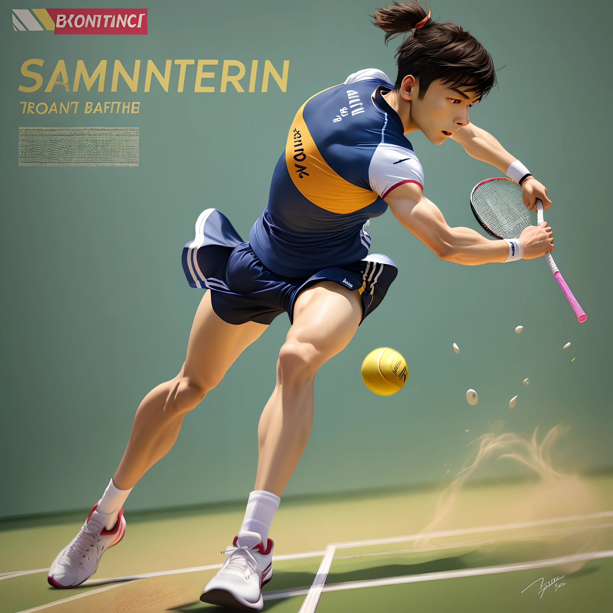 A poster about the sport of badminton