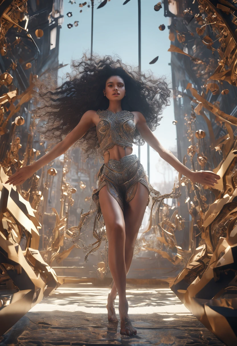 A beautiful girl who looks like Yua Mikami, fashion hair, Jet black hair, Delicate makeup, ssmile, perfect bodies, gracefulpose, Perfectcomposition, beautiful detailed intricate insanely detailed octane render trending on artstation, 8 k artistic photography, Arte conceptual fotorrealista, soft natural volumetric cinematic perfect light, an award winning photograph, oil on the canvas, raffael, Caravaggio, greg rutkovsky, beeple, beksinski, Giger, sfv, masterpiece of intricate artwork, Ominous, matte painting film poster, Golden ratio, trending on CGSociety, Intricate, Epic, trending on artstationh, By Artgerm, h. r. Giger and Beksinski, Highly detailed, vibrant, production cinematic character render, ultra high quality model, Chiaroscuro, Masterpiece