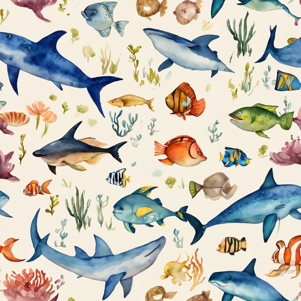 Cartoon scene from the underwater world, ambiente submarino, alta qualidade, master part,Inspirado no filme A Pequena Sereia, por disney, ::n_ peixe, Shark, Bolhas, feio, Deformado, ruidoso, Blurry, Distorcido, Granulado, feio, Deformado, ruidoso, Blurry, Distorcido, Granulado