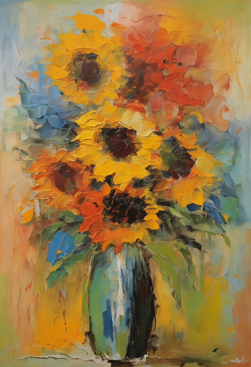 sunflower, van gogh