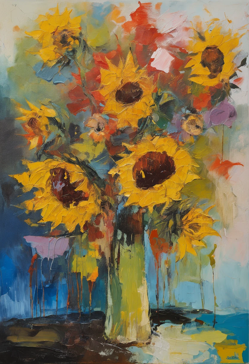 sunflower, van gogh