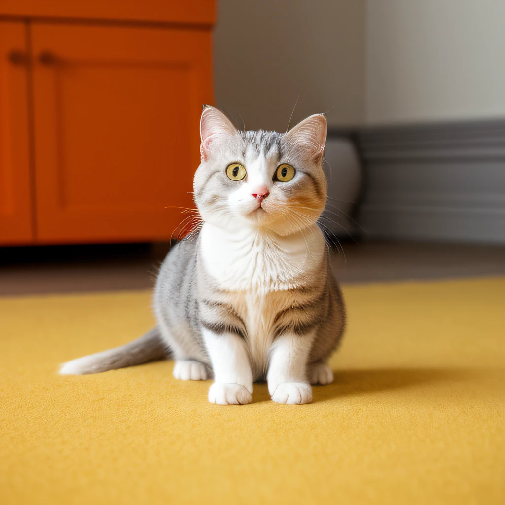 catss,orange cat,Fat Chubby,Gray and white cat,Disney style,(brightly:1.4),(8K,RAW photos,best qualtiy,tmasterpiece:1.2),Happy expression,Little milk cat in a fight