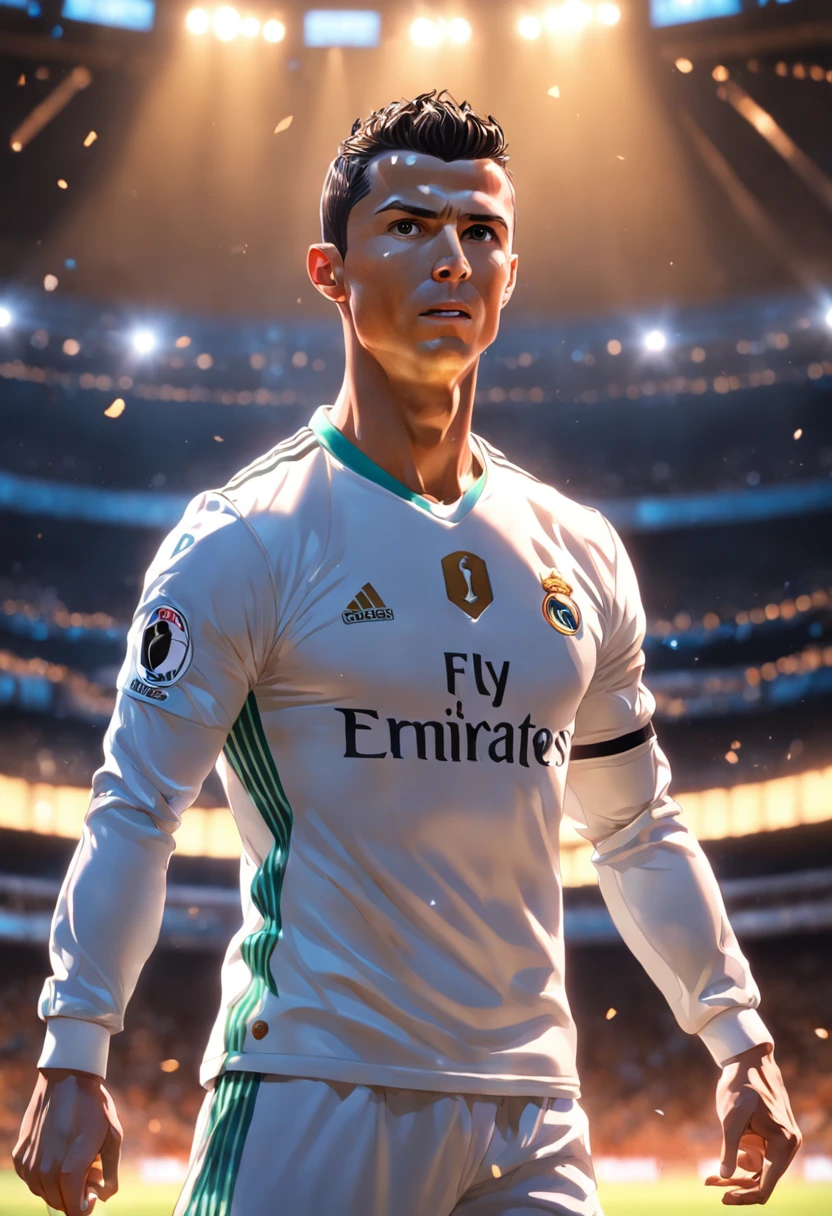 Cristiano Ronaldo holding a sniper