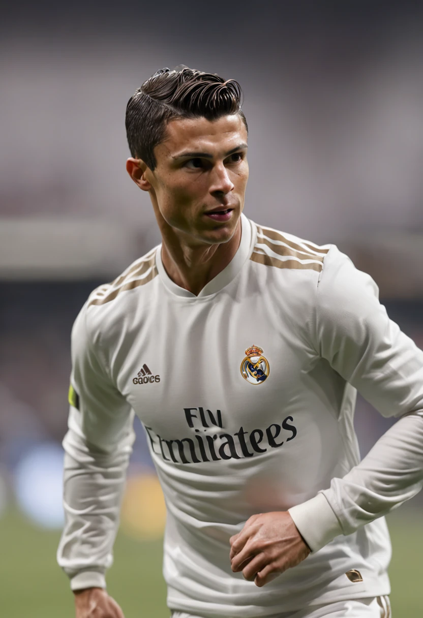 cristiano ronaldo,real Madrid suit,(pixar style) (masterpiece:1.2) (bokeh) (best quality) (detailed skin) (detailed texture) (8k) (claymation) (cinematic lighting) (sharp focus)