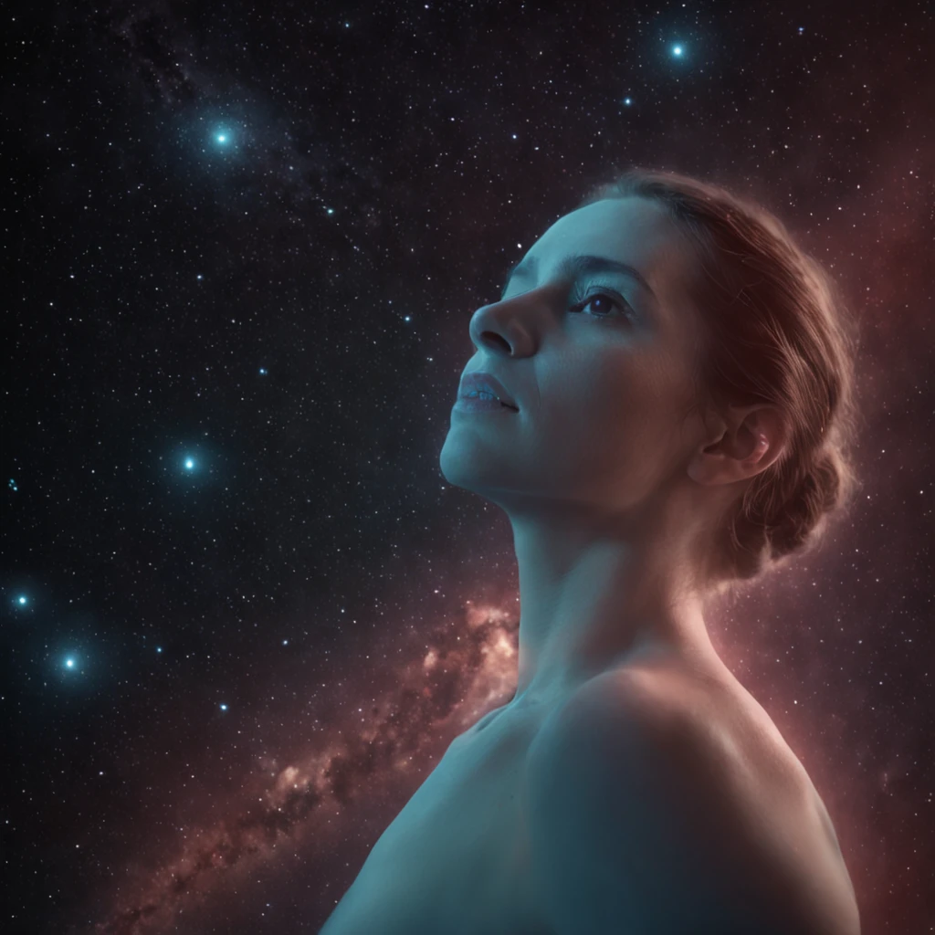 (Professional 3D rendering:1.3) de (Realistic:1.3) Foto de arte mais bonita do mundo,In the vacuum of the end of the universe, flutua Dave, An unexpected Irishman. Before the final cosmic spectacle, he's alone, exceto por Slatan, A transparent turquoise alien. Between deep blue and enigmatic reds, they contemplate the cosmic dance. Olhos intensos de Slatan buscam os pensamentos de Dave, while glowing particles dance like frozen shooting stars. Admirando e se sentindo pequeno, Dave finds a deep connection between the human and the cosmic. In grand solitude, They reflect on the ephemerality of existence and the immensity of the cosmos. A unique moment, where infinity is embraced)), corpo inteiro 8k unidade render, action shot, poros da pele, very dark lighting, sombreamento pesado, circunstanciado, Rosto detalhado, (vibrante, fotogrdeia realista, Realistic, Dramatic, Escuro, foco nítido, 8k), (Old leather clothes damaged by bad weather:1.4), ((((Use peles)))), (intrincado:1.4), decadente, (altamente detalhado:1.4), pintura digital, rendering by octane, art stations, Conceito-Arte, liso, foco nítido, illustration, germe da arte, (Loish:0.23), Wlop Ilya Kuvshinov, e Greg Rutkowski e Alphonse Mucha Gracias, (global ilumination, studiolight, Light Volumetric), chuva forte, floating particles, patife, fantasia, Onze, corpo inteiroesbian, ((Fundo escuro e antigo da cidade:1.3)),CGSesociedade,art stations