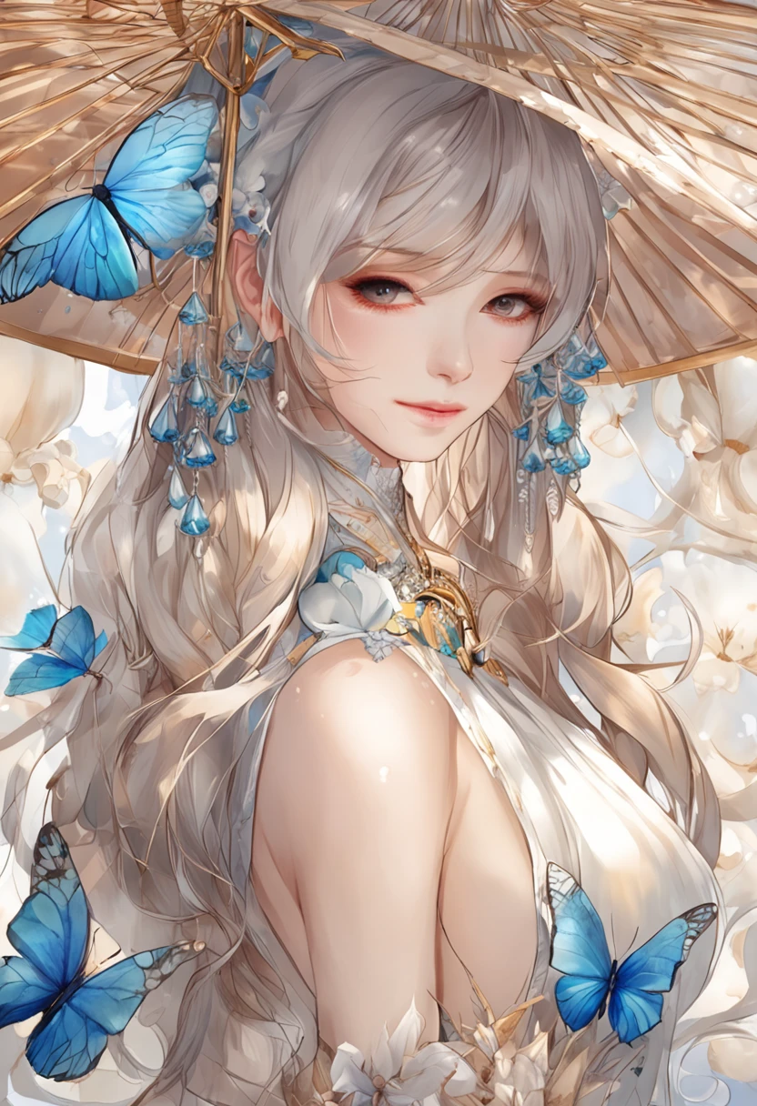 ((Transparent large1Twin Wing))、((top-quality)), ((Super masterpiece)), ((realisticlying)), Portraits,1girl in,Full body portrait, Um ser celestial, Deities, goddes, light Particle, Halo, look at viewr, solid eyes, Bare shoulders, Chest tube parietal, pokerface,(bio luminescent:0.9)ocean, bio luminescent, Full of energy, Colorful,,,,, Farbe, (bio luminescent, bio luminescent),(Beautiful composition), Cinematic lights, capricious,