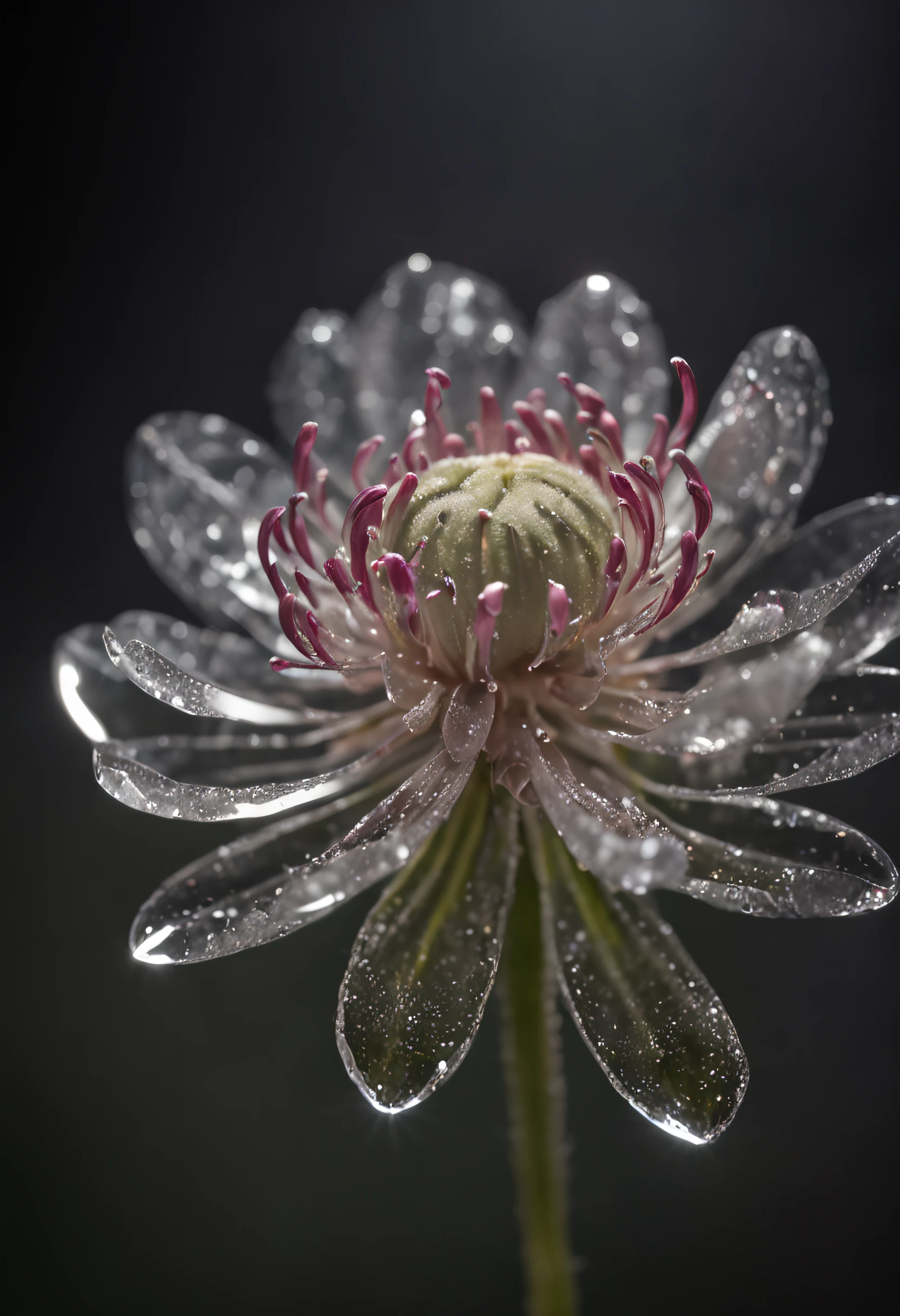 crystal blossom flower,
fantasy, galaxy, transparent,
shimmering, sparkling, splendid, colorful,
magical photography, dramatic lighting, photo realism, ultra-detailed, 4k, Depth of field, High-resolution