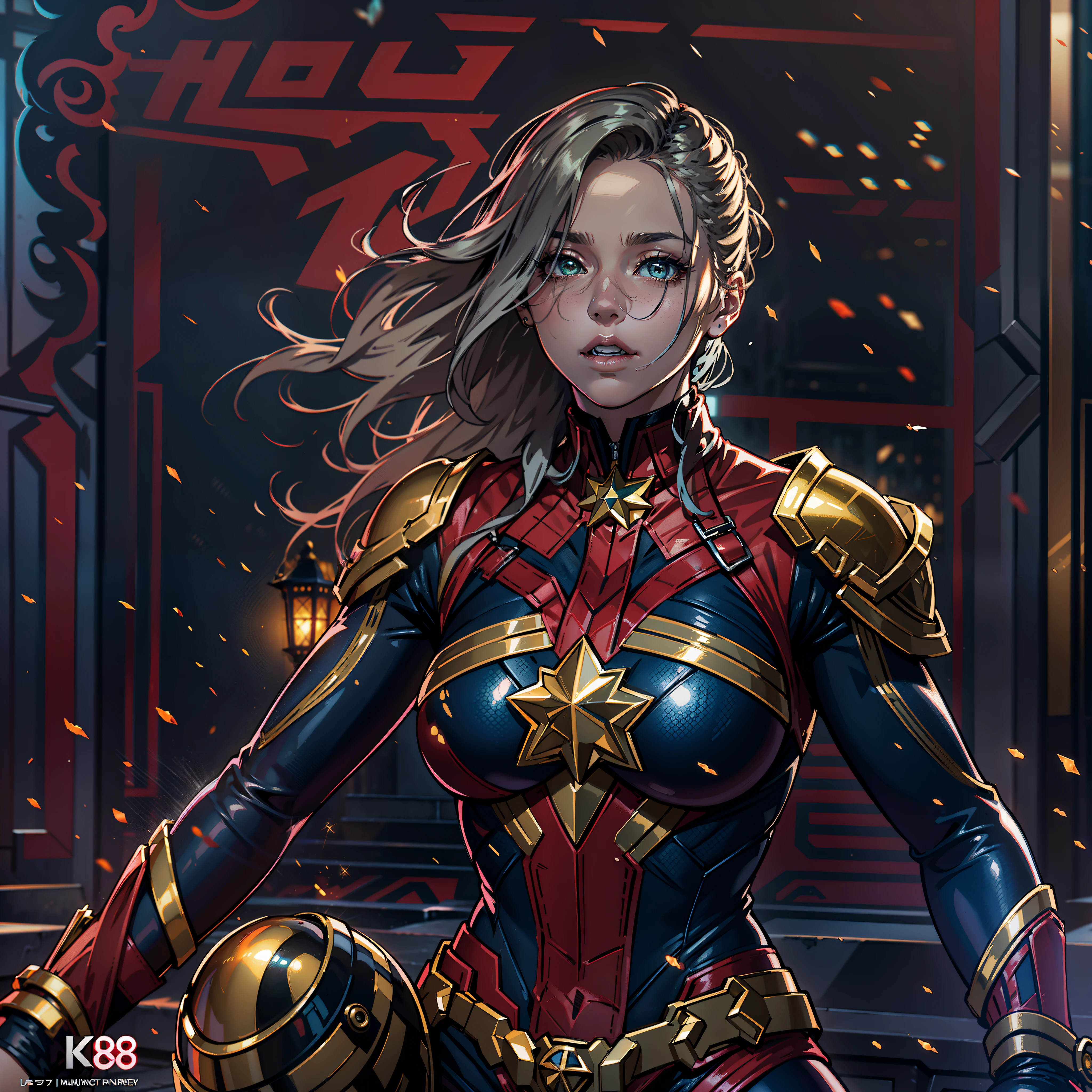 Masterpiece epic sunLight "Captain Marvel" Beholder Heroe ultra realist saturate meticulously intricate ultra pro-photorealistic optimal ultre high_quality accurate ultra high_detail ultra highres color-coded shading max perfection reflex graduated reflection extreme improved Octane_rendered opengl-shaders glsl-shader UHD XT3 64K32K 16K 8KDSLR HDR unrealengine5 romm rgb pbr Analogic ultra_Sharpness focus fxaa cgi vfx sfx fkaa txaa rtx ssao post-processing post-production cell-shading tone-mapping volumetric lightning contrast Shadow 3dcg darkness night blackess outdoor Moon global luminescence Fire-follet Goddess dazzling mounted bike complet motocycle hearth "Riders" ride Ark "Heavy Metal" Diplomatic Queen sundrop glamour female Cosplay "Brie Larson" Baroque "Carol Danvers" hairstyle ecstatic agate symmetrical athletic fullbody skin tanmed epic face clean cheekbones effects rougeoiment embarrassed lazuli beaux yeux dark brown pupils black irises turquoise sapphires open mouth teeth obvious smile (tougue fall droplet water drop of water) cape levitating jacket floating Bridaldress Dickey Collar Charm Elastic Lace Turtleneck Sleeve Blouse Pullover Lining clavicles shoulders:Open papillotes white leathers breasts pointed satin safran orange yellow skirt soies assorties lace corsait gothic zip tin livid red thick amples spinelles nombril revealing chastity_belt silver adorned padlock Gold lock pubis scarlet pubis-hairy obvious indigo garter snap thighs legs boots gothic decorated ruby invoke CGSCOSITY onyx Android (EOS R6 135mm 1/1250s f/2.8 ISO400) opals moto inox Mechanized carbonite rune armor chrome gold heavyflat band fathom brass richly decorated glyphs ornate heart lava weapon navy plasma Tourmaline silver earth engravings lava incandescent flash-fire-shoot-laser depthfield street population Urban car background floraison Monarch equirectangular 360 deep path kindergarden chef-d&#39 monster butterfly Bruce_Weber girls naked tattoo sex nsfw multi various etc.