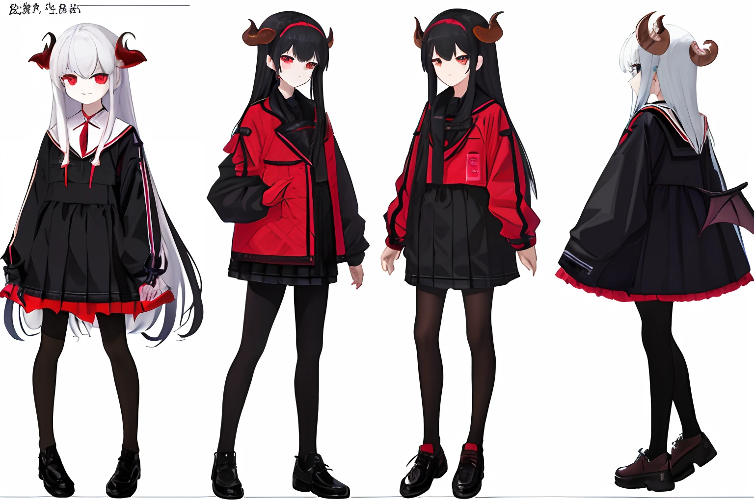 tmasterpiece,Need,1 Girl Demon,A high resolution,hoang lap,Fang,Sheep horns,Collar,锁链,Red all over,(ultradetailed:1.1025),(illustratio:1.1025),(infography:1.1025),Patent drawings,Physical measurement,(All tights configuration:1.1025),papelaria, (独奏:1.1025),standing on your feet,Have a cohesive background,5 fingers in the hand,character sheets,