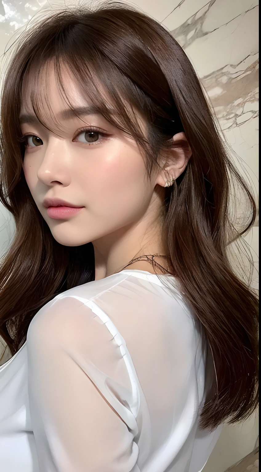 ((highest quality,8K,masterpiece:1.3)),concentrated:1.2,Cute Girl One,perfect beauty:1.4,bread:1.2,(layered hairstyles,beautiful breasts:1.1)),(Bandeau Wedding Dress:1.1),(Bedroom:1.3),Highly detailed face and skin texture,fine eyes,double eyelid,whitened skin,delicate lips,