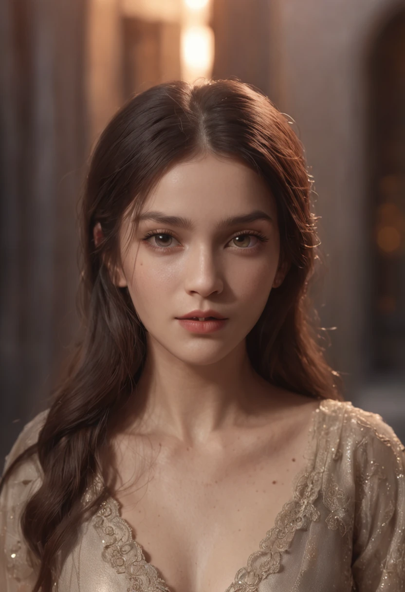 (professional 3d render:1.3) (Realistic:1.3) most beautiful artwork photo in the world，Features soft and shiny 20 years old girl, ((Epic  expression in dynamic pose, Fantastic location, Majestic cluttered environment)), full body 8k unity render, action  shot, very dark lighting, heavy shading, Detailed, Detailed face, (vibrant, photograph realistic, Realistic, Dramatic, Dark, Sharp focus, 8K),  ((((Wear fur)))), (Intricate:1.4), decadent, (Highly detailed:1.4), Digital painting, rendering by octane, art  stations, concept-art, smooth, Sharp focus, illustration, Art germ, (loish:0.23), wlop ilya kuvshinov, and greg rutkowski and alphonse mucha gracias, (Global illumination, Studio light, volumettic light), heavy rain, particles floating, lotr, fantasy, elf, full bodyesbian, ((Dark and ancient city background:1.3)),CGSesociety,art  stations