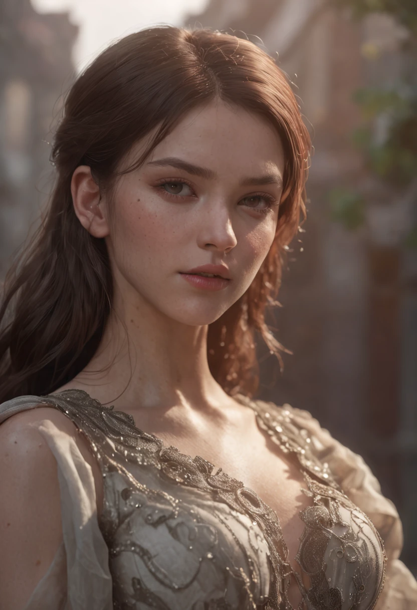 (professional 3d render:1.3) (Realistic:1.3) most beautiful artwork photo in the world,Features soft and shiny 20 years old girl, ((Epic expression in dynamic pose, Fantastic location, Majestic cluttered environment)), full body 8k unity render, action shot, very dark lighting, heavy shading, Detailed, Detailed face, (vibrant, photograph realistic, Realistic, Dramatic, Dark, Sharp focus, 8K), ((((Wear fur)))), (Intricate:1.4), decadent, (Highly detailed:1.4), Digital painting, rendering by octane, art stations, concept-art, smooth, Sharp focus, illustration, Art germ, (loish:0.23), wlop ilya kuvshinov, and greg rutkowski and alphonse mucha gracias, (Global illumination, Studio light, volumettic light), heavy rain, particles floating, lotr, fantasy, elf, full bodyesbian, ((Dark and ancient city background:1.3)),CGSesociety,art stations