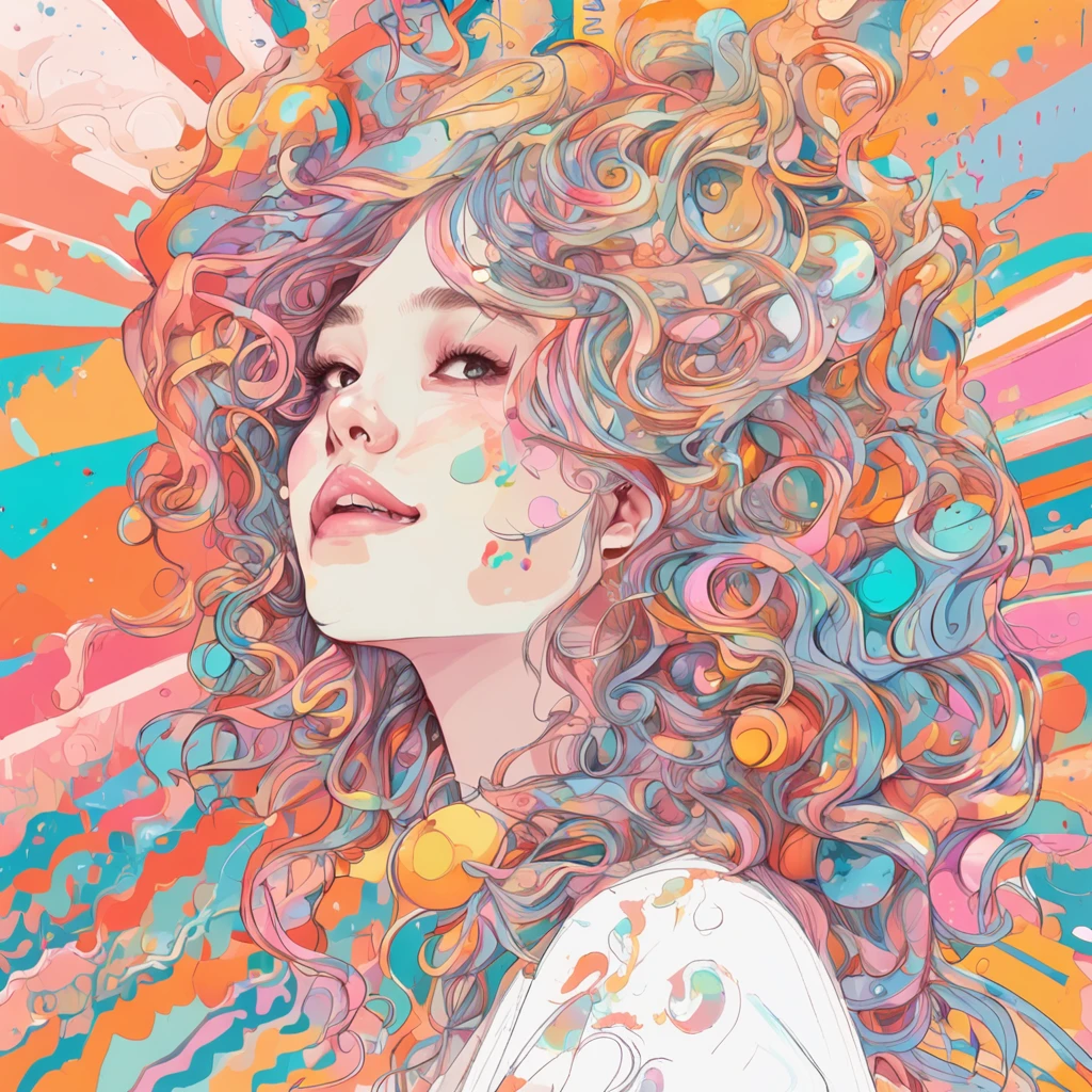 (PastelColors:1.3)、(Cute illustration:1.3)、(watercolor paiting:1.1)、
Detailed background、1girl in、Smile with open mouth、Beautifully detailed、Moya、colourfull、marble、Particles of light、patterns、
Detailed drawing、Vibrant colors、striking contrast、intricate detailes、Delicate depiction、Luminescent、full body Esbian、
From the side、Beautiful facial features、Brightly colored eyes、Wearing intricate and delicate ornaments、glowing aura、Radiant hair、
Illuminated by the morning light、「That summer」If you call it, you will remember and start wearing the collar every summer