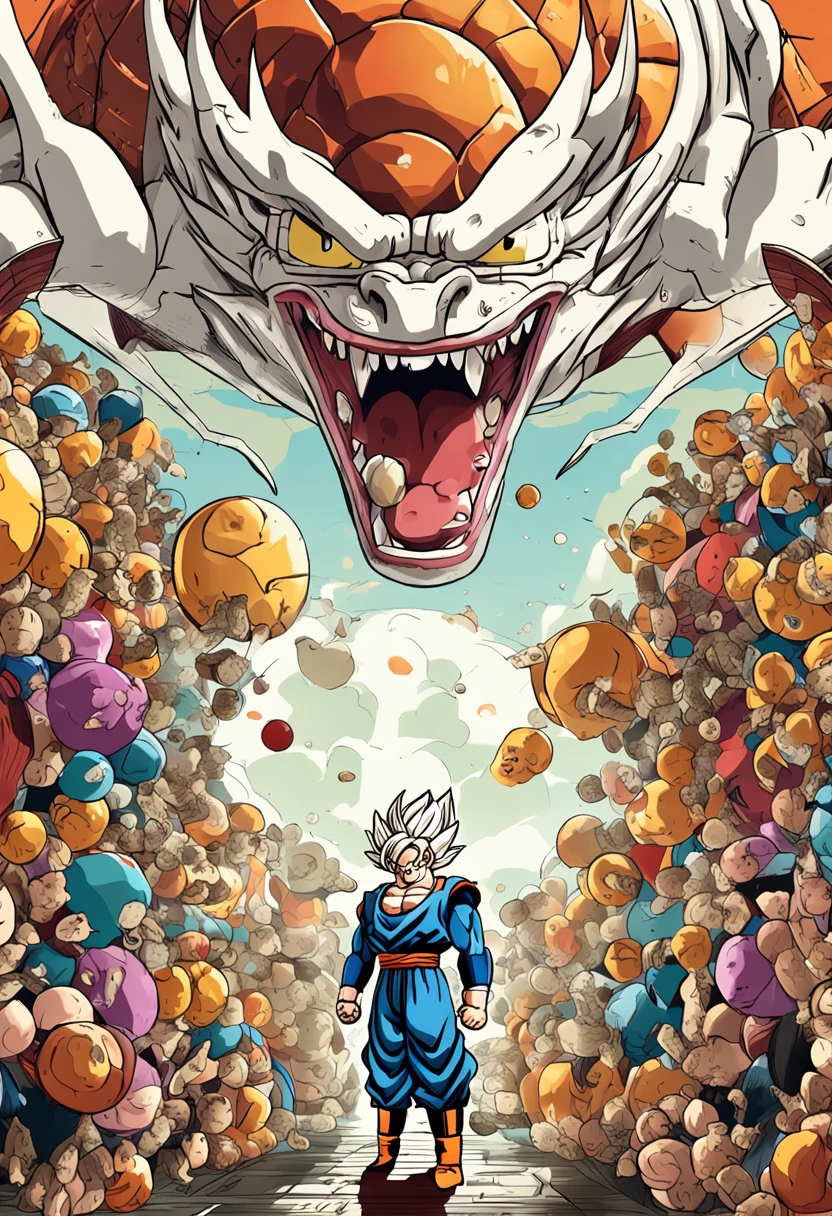 Dragon balls dragon ball z ::n_ boneco, anime, desenho, texto, baixa qualidade, jogo, assinatura,